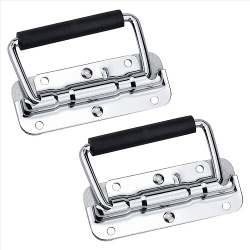 20Pcs 304 Stainless Steel Spring Handle Prop Box Tool Aluminum Box Handle Activity Handle Folding Industrial Handle 2