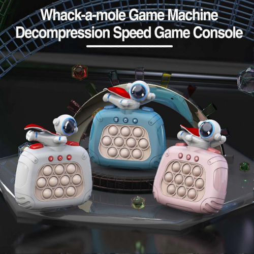 Blue Whack-a-Mole Handheld Game Machine, Fun Educational Decompression Toy for Kids 1