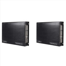 Amplificador automotivo de 4 canais, 2 unidades, 12V, 7900W, potente, com subwoofer, em alumínio.