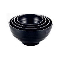 Melamine Bowls Set Unbreakable Dinnerware for Rice Soup Salad Noodles with Elegant Porcelain Finish
