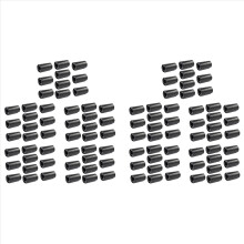 100 stuks AA naar C-formaat batterijadapterhoes, AA naar C-formaat afstandhouders, AA naar C-formaat batterijadapterconverterhoes (zwart)