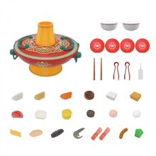 Cuisine miniature 23x17 cm avec bouilloire électrique, jouet sensoriel idéal fêtes, cadeau garçons et filles.