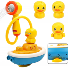 Giocattoli da Bagno per Bambini 1-8 Anni, Set 3 Anatra con Spruzzi d'Acqua