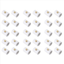 30 stuks 1/2 inch PVC-nevelsproeier, vernevelingssysteem voor patio, buiten, vernevelingskoppeling, PVC-splitsectie met nevelsproeier