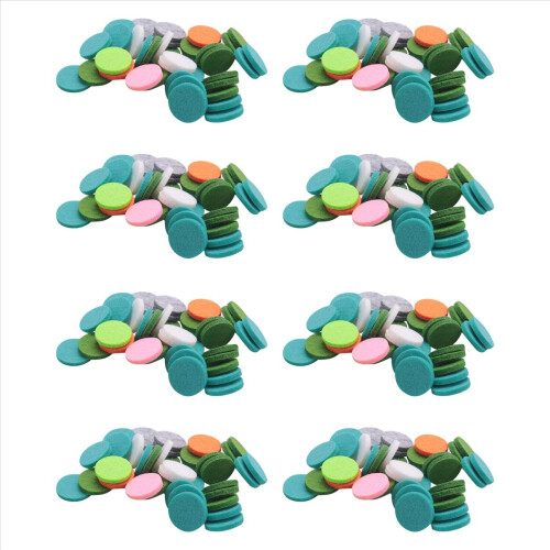 Wasbare navulpads, viltpads met een diameter van 22 mm voor etherische olie diffuser voor in de auto [384 stuks]