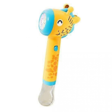 yellowElectric Giraffe Bubble Maker Wand with Light 10 Holes Cartoon Animal Kids Handheld Automatic Bubble Blower Machine Toy Boys Girls Birthday Gift