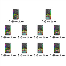 10X I9 Stemvervormer Complete Kit Meerdere Audio-effecten Bluetooth Live Geluidskaarten Ultradunne Live Geluidskaart Microfoon Tool
