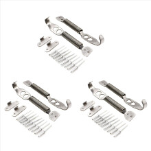6X Aluminum Alloy Car Racing Mount Bonnet Hook Pin Lock Kit Latch Spring Fastener