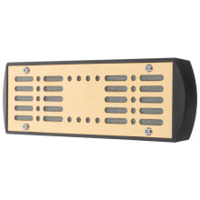 Gold Metal Cigar Humidor Humidifier with Moisture Pad for Humidity Control and Enhanced Flavor