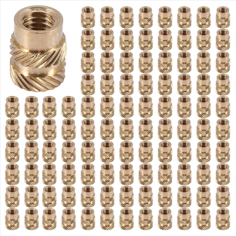 600Pcs M3 Thread Knurled Brass Threaded Heat Set Heat Insert Embedment Nut For 3D Printer 4852840276215