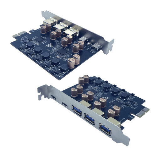 PCIE X1 zu USB3.2 Gen1 Typ C Extend Adapter Computer USB 1