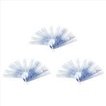 3x plastová mierka na meranie hrúbky 0,05-2 mm, 20 v 1 mierka na meranie medzier
