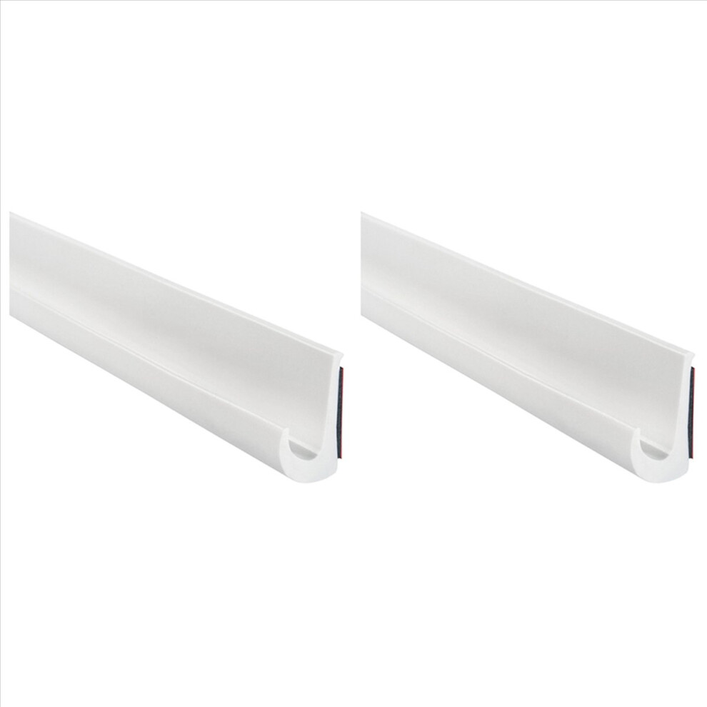 2X Rv Caravan Roof Rainwater Gutter Pvc Water Channel Easy Install Motorhome Roof Drainage System White 4852840282896