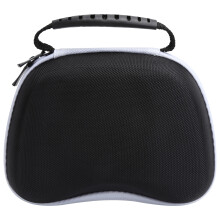 Borsa da viaggio per gamepad PS5 in materiale EVA, resistente all'usura e agli urti, con tasca a rete e morbida fodera interna, di buona qualità.