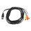 Προσαρμογείς Plug And Play Din8Pin σε RCA, καλώδιο ήχου και βίντεο συμβατότητας Sega Genesis με 2
