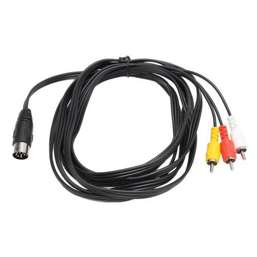 Προσαρμογείς Plug And Play Din8Pin σε RCA, καλώδιο ήχου και βίντεο συμβατότητας Sega Genesis με 1