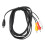 Προσαρμογείς Plug And Play Din8Pin σε RCA, καλώδιο ήχου και βίντεο συμβατότητας Sega Genesis με 4