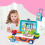 Ensemble de cuisine portable pour enfants avec accessoires éducatifs 4
