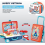 Ensemble de cuisine portable pour enfants avec accessoires éducatifs 5
