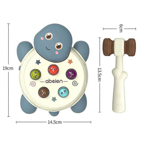 Jeu de marteau musical rose pour enfants - Développe la coordination œil-main 1