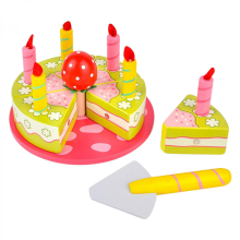 Gâteau d'anniversaire en plastique à découper, jouet de cuisine pour enfants, cadeau