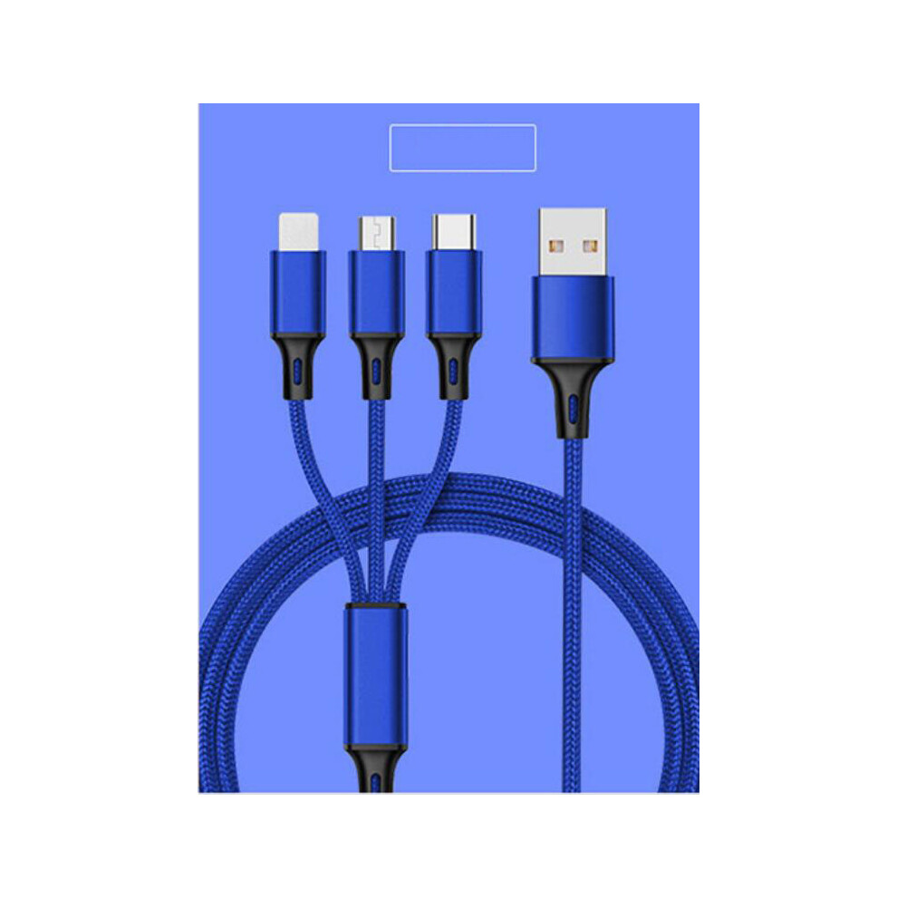 Portable Multi Charging Cable,Universal Compatibility For Most Smart Devices,Three-In-One Fast Charge Solution,Electroplating, Good Sound, Good Sound 9139052178502