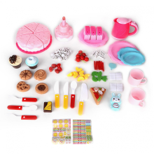 86 Pièces de Gâteau de Fruits Électrique Réaliste pour Enfants, à Monter Soi-Même, avec Effets Lumineux, Rose, Trois Étages.
