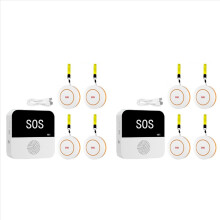 2X langaton WiFi-vanhustenhoitajan hakulaite SOS-puhelupainike Hätätilanteiden SOS-hälytysjärjestelmä vanhuksille ja iäkkäille potilaille (B)