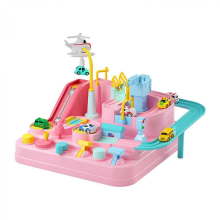 Voitures miniatures de train, jouets de construction de véhicules, jeu éducatif pour enfants, 4 voitures