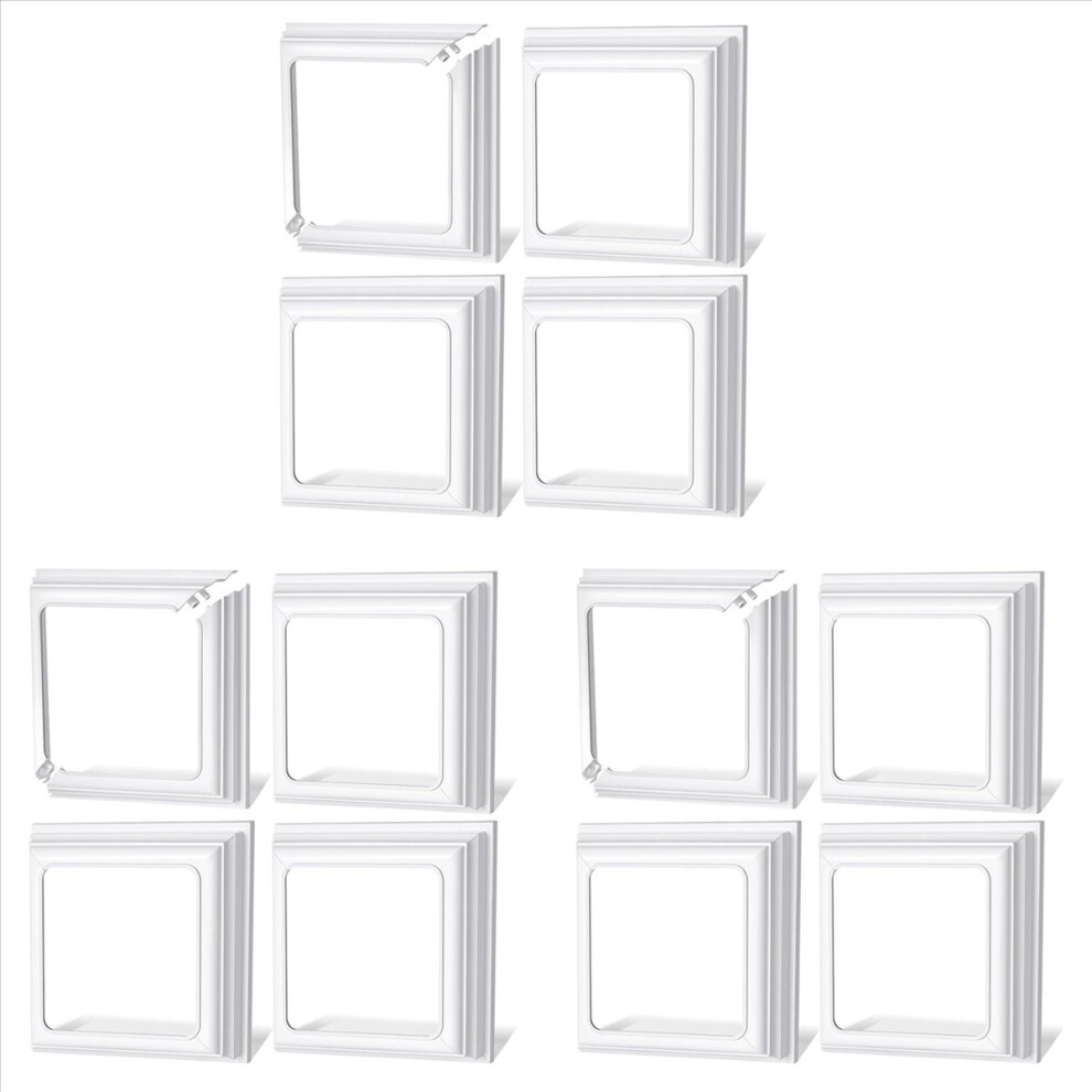 4X4inch Vinyl Post Skirt-White Post Base Cover Trim For Wood And Vinyl Posts,Deck And Porch Column,Stair Rails-Set Of 12 4852840283428