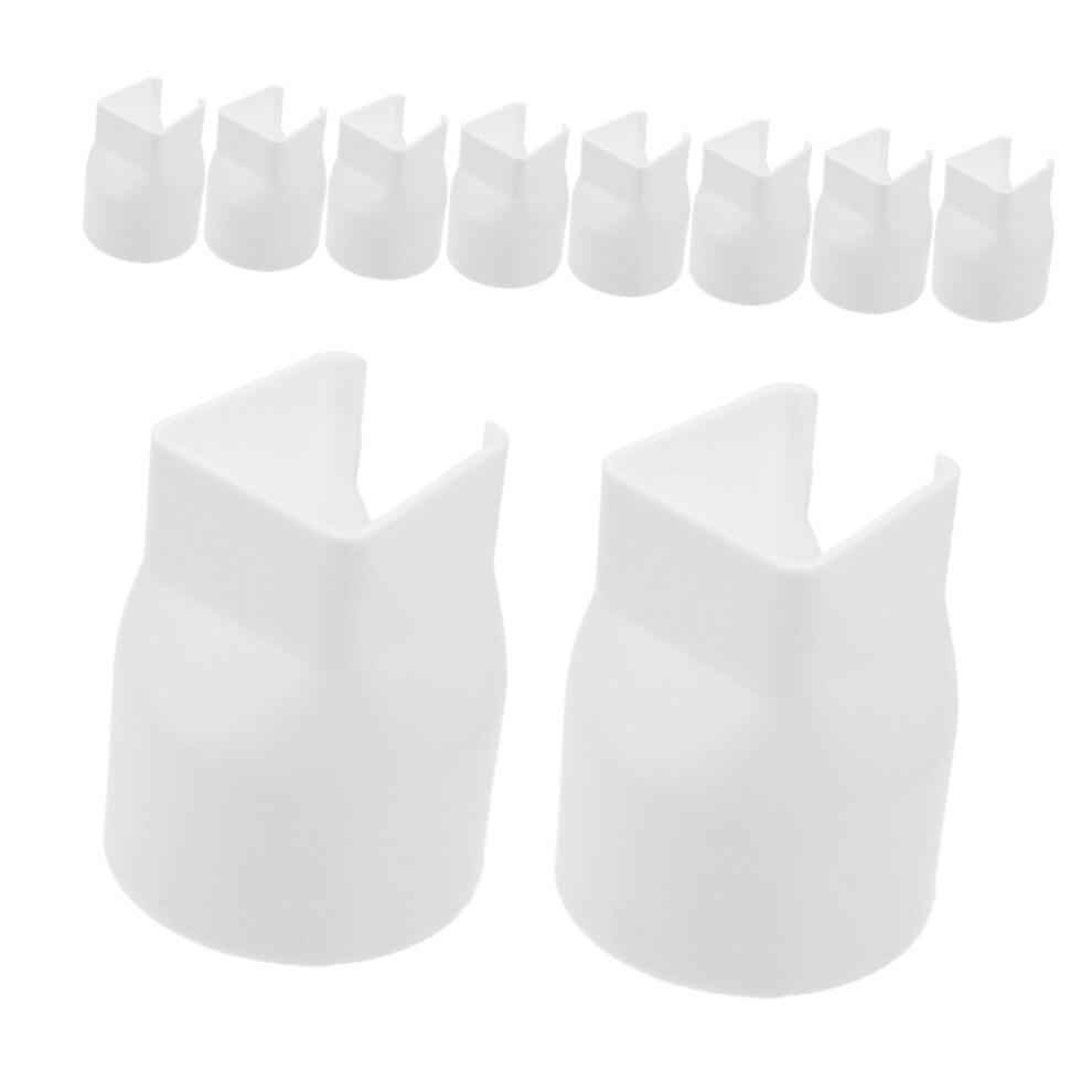 10Pcs Railing Post Cover Set With Deck Post Caps, Nodrill Weatherproof Outdoor Protection 9426802896817