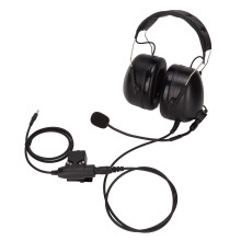 Casque antibruit tactique avec réduction du bruit, son clair et réglage du volume, compatible avec Baofeng, câble, design pliable, captation du