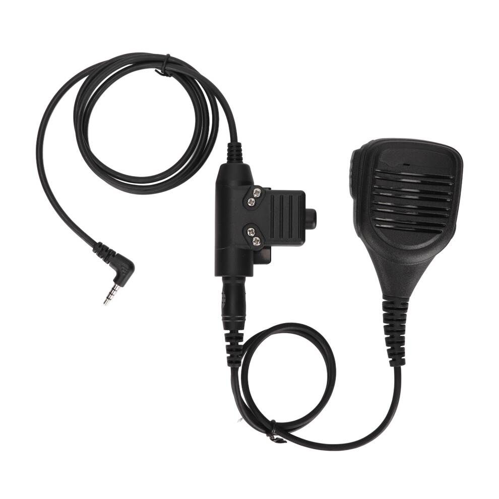 Tactical Headset Adapter For Walkie Talkies Push To Talk Button With Anti Slip Big Ptt,For Kenwood Radios And Noise Reduction Tactical Headsets For 9420858153276