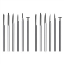 Houtsnijboorset, 12 stuks graveerbooraccessoires, houtsnijset voor roterend gereedschap
