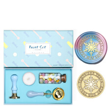 Vintage Seal Stamp Set with Melting Spoon Candle-Snowflake 2