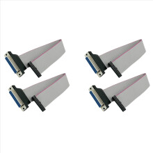 Câble plat à 4 fils avec connecteur DB25 femelle vers FC-26 femelle pour moniteurs LCD, connexion de cartes de circuits imprimés, ordinateurs.