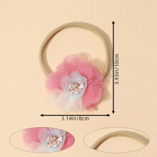 Stralende vilten madeliefjeshoofdband, elastische hoofdband voor pasgeborenen tot peuters, rekbaar nylon met zachte bloemenhaarband.
