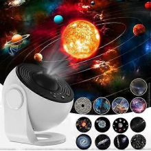 Planetarium-Sternenprojektor mit 13 Filmscheiben, LED-Globus-Galaxieprojektor, Nachtlicht für Kinder und Erwachsene
