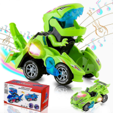 Jurassic World Dinosaurier-Spielzeugauto mit Licht & Musik für Jungen 4-6 Jahre (Grün)