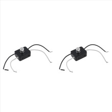 2x Ingebouwde Dimmer Schakelaar Combo Kit 120V Draaibare Luifel Dimmer Schakelaar Vervanging voor Tafellampen / Staande Lampen