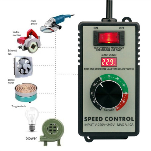 5X Angle Grinder Governor Speed Controller Switch AC220V-250V 4000W Maximum Power Hand Power Tool EU Plug 2