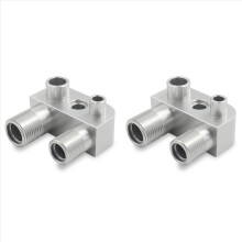 2x Adaptador de Alumínio para Compressor de Ar Condicionado para Conversão de Motor LSX LS3