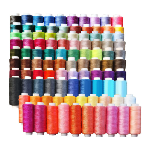 100 Colors Colorful Polyester Thread Set Sewing Thread Kits