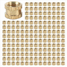 Porcas de inserção roscadas serrilhadas de latão M3 x 3 mm com rosca fêmea - 1000 unidades