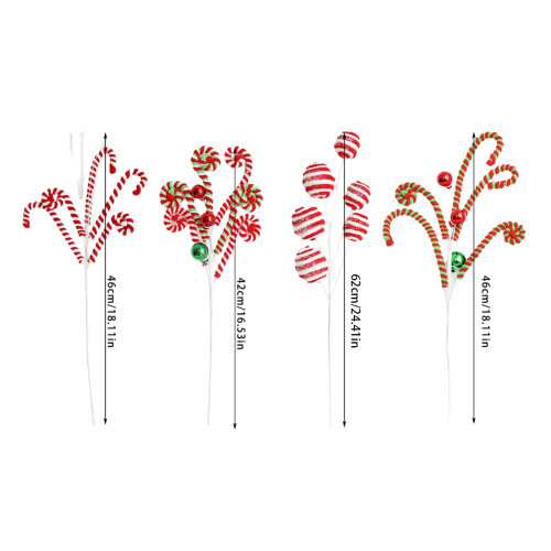 Christmas Tree Ornament Stem Delicate Curly Stem For DIY-Type B 1