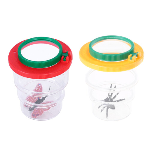Kids Insect Viewer Box with Magnification Covers Insect-Red 1