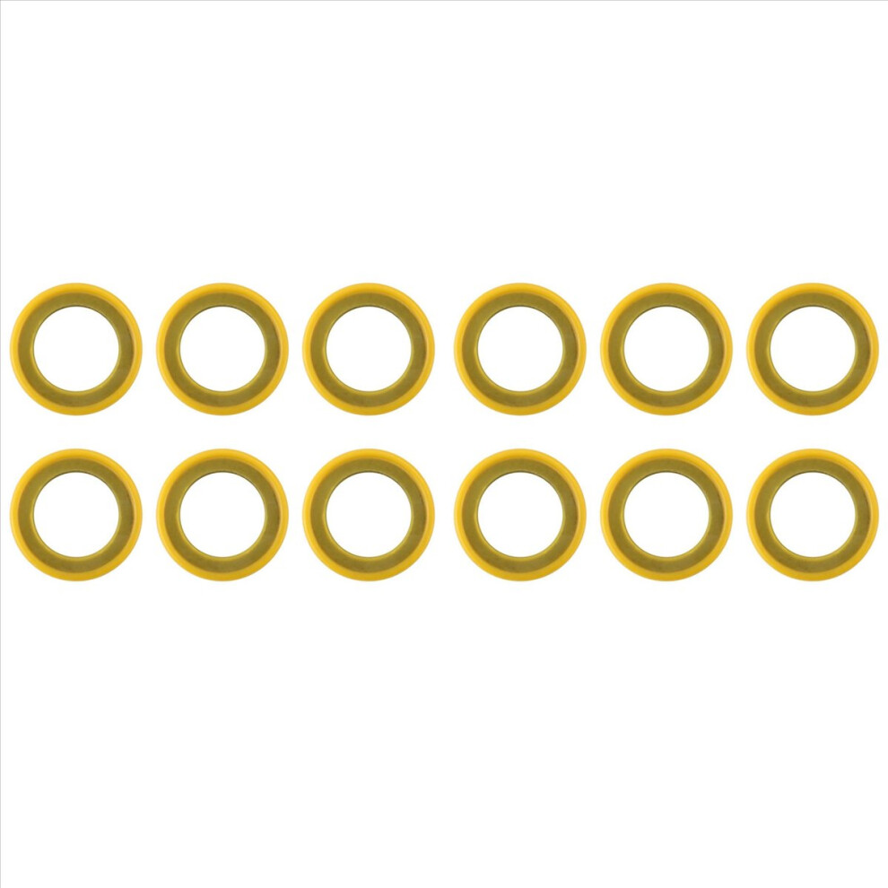 12Pcs 26-830749 Gearcase Drain Plug Seal Washer Gaskets, Lower Unit Grease Gaskets Washer Drain Plug Seal For 4852840292413