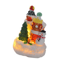 House Resin Statue for Christmas Celebration and Decoration-D