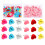 50/100/150Pcs Decorative Heart Push Pins-50 transparent mixed 7