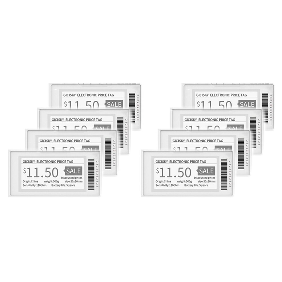 2.1 Inch Electronic Price Tag Esl Tft Screen Display No Messy Writing Bluetooth Connect Management For Android App 8Pcs 4852840275645